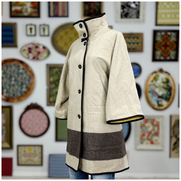 Anthro “Dipped Nugget Cape” by Woolrich - Picture 10 of 14